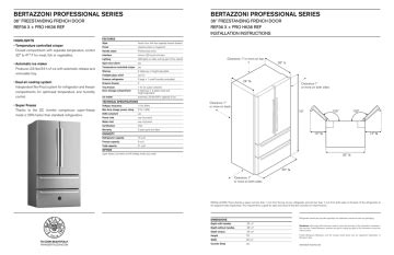 bertazzoni refrigerator manual